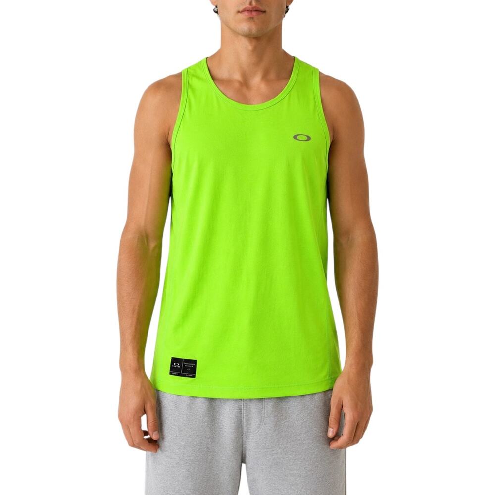 Oakley Hydrolix Neon Green Men's Medium Athletic Tank Moisture Wicking Running